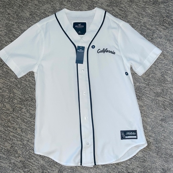 Hollister Other - Mens Baseball Button Down Jersey  T Shirts